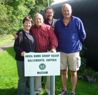 2008 - Bob Carlton with family at 489th Museum (Hardwick)